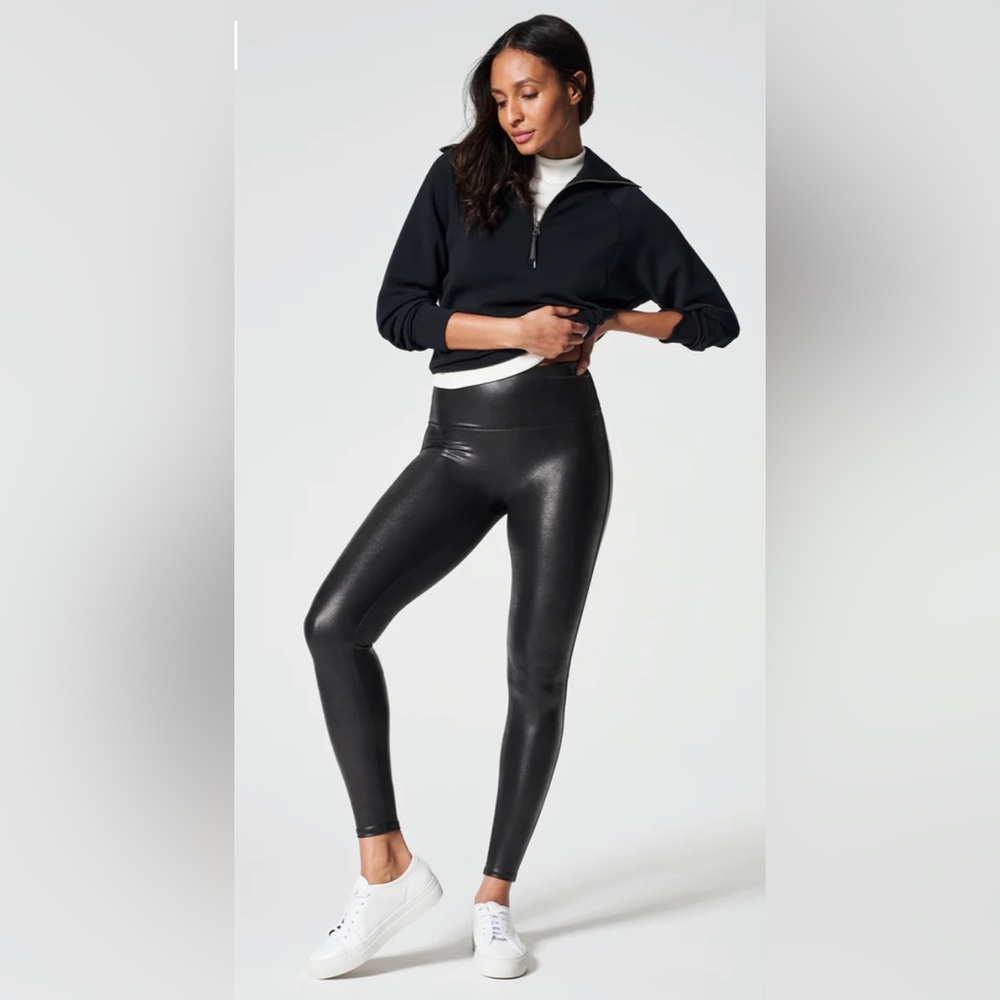 Faux leather leggings small petite length!